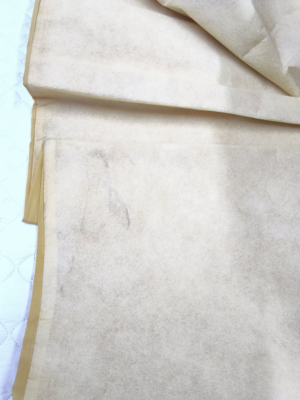 1950s Union-Made Gold Satin Swing Dress - Picture 9 of 14